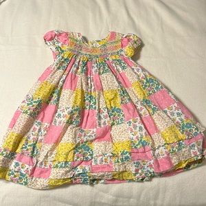 Mini Biden flower patchwork dress